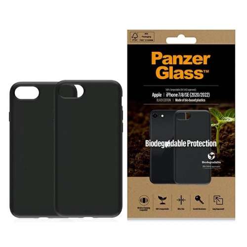 Buy PanzerGlass Biodegradable Case Apple iPhone SE 2022/SE 2020/8/7 black 0346 - PZG20 - {ean13} - Home Screen Store Europe