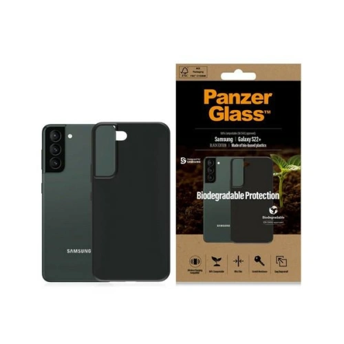 Kup PanzerGlass Samsung Case Biologisch abbaubares Case Galaxy S22+ Plus schwarz/schwarz 0375 - PZG21 - {ean13} - Sklep Home Screen