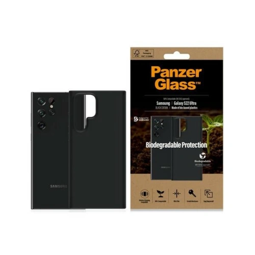 Kup PanzerGlass Samsung Case Biologisch abbaubares Case Galaxy S22 Ultra schwarz/schwarz 0376 - PZG23 - {ean13} - Sklep Home Screen