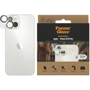 Kup PanzerGlass Apple Gehärtetes Glas für Kameralinse Kamera Schutz iPhone 14/14 Plus Platinium Stärke 0399 - PZG29 - {ean13} - Sklep Home Screen