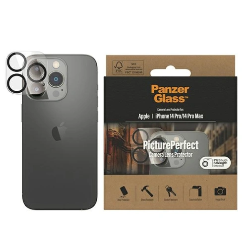 Kup Sklo tvrzené na objektiv fotoaparátu PanzerGlass Camera Protector Apple iPhone 14 Pro/14 Pro Max Platinium Strength 0400 - PZG30 - {ean13} - Sklep Home Screen