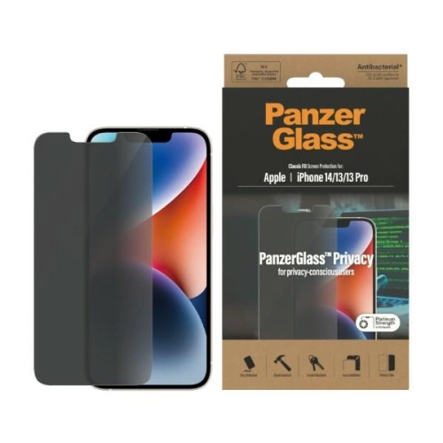 Kup Edzett üveg PanzerGlass Classic Fit Apple iPhone 14/13/13 Pro Adatvédelmi Képernyővédő Antibakteriális P2767 - PZG31 - {ean13} - Sklep Home Screen
