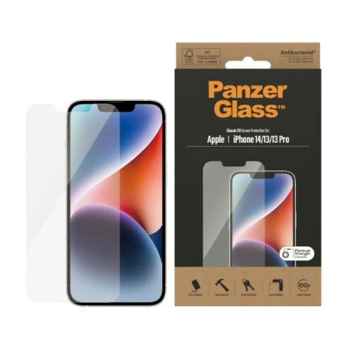Kup Szkło hartowane PanzerGlass Classic Fit Apple iPhone 14/13/13 Pro Screen Protection Antibacterial 2767 - PZG32 - {ean13} - Sklep Home Screen