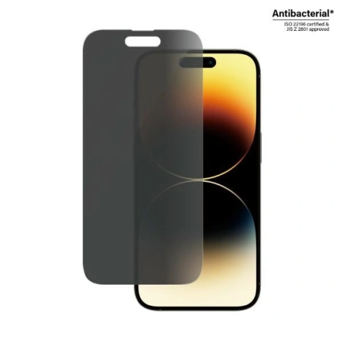 Kup PanzerGlass Apple Gehärtetes Glas Classic Fit iPhone 14 Pro Privatsphäre Bildschirm Schutz Antibakteriell P2768 - PZG33 - {ean13} - Sklep Home Screen