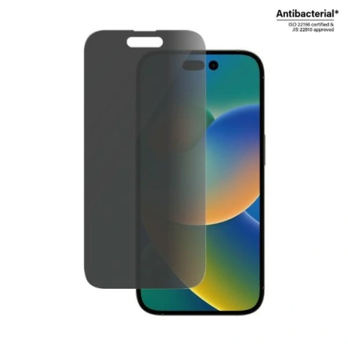 Kup Sklo tvrzené PanzerGlass Classic Fit Apple iPhone 14 Pro Ochrana soukromí Antibakteriální P2768 - PZG33 - {ean13} - Sklep Home Screen
