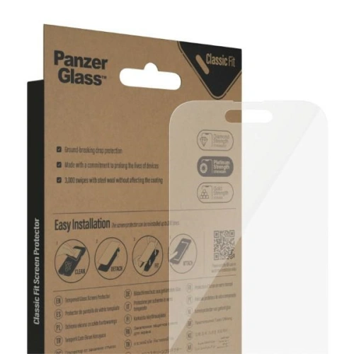 Kup Edzett üveg PanzerGlass Classic Fit Apple iPhone 14 Pro kijövő védelem Antibakteriális 2768 - PZG34 - {ean13} - Sklep Home Screen