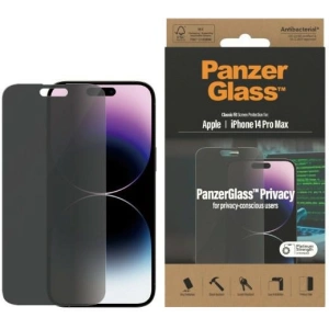 Kup Tvrzené sklo PanzerGlass Classic Fit Apple iPhone 14 Pro Max Ochrana soukromí Antibakteriální P2770 - PZG35 - {ean13} - Sklep Home Screen