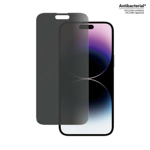 Kup Tvrzené sklo PanzerGlass Classic Fit Apple iPhone 14 Pro Max Ochrana soukromí Antibakteriální P2770 - PZG35 - {ean13} - Sklep Home Screen