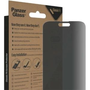 Kup Tvrzené sklo PanzerGlass Classic Fit Apple iPhone 14 Pro Max Ochrana soukromí Antibakteriální P2770 - PZG35 - {ean13} - Sklep Home Screen