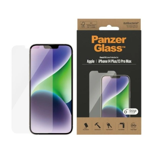 Kup Szkło hartowane PanzerGlass Classic Fit Apple iPhone iPhone 14 Plus / 15 Plus Screen Protection Antibacterial 2769 - PZG38 - {ean13} - Sklep Home Screen