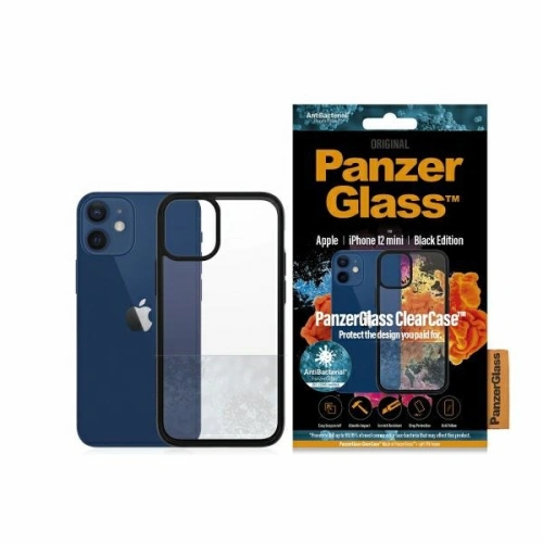 Kup Etui PanzerGlass ClearCase Apple iPhone 12 mini Antibacterian negru/black - PZG50 - {ean13} - Sklep Home Screen