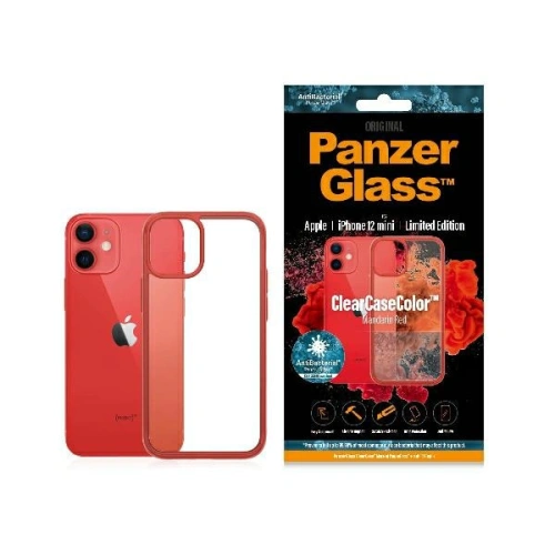 Buy PanzerGlass ClearCase Apple iPhone 12 mini Mandarin Red AB - PZG52 - {ean13} - Home Screen Store Europe