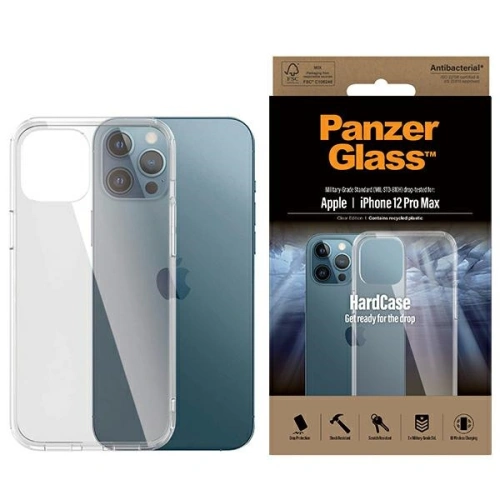 Kup Etui PanzerGlass ClearCase Apple iPhone 12 Pro Max Antibacterian de grad militar clar 0425 - PZG59 - {ean13} - Sklep Home Screen