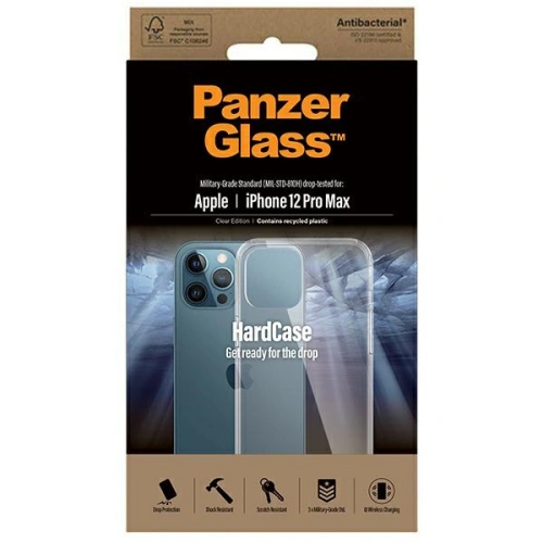 Kup Etui PanzerGlass ClearCase Apple iPhone 12 Pro Max Antibacterian de grad militar clar 0425 - PZG59 - {ean13} - Sklep Home Screen