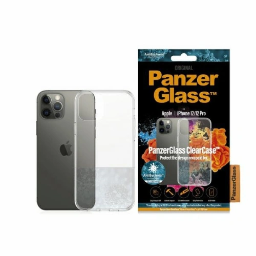 Kup Etui PanzerGlass ClearCase Apple iPhone 12/12 Pro Antibacterial clear - PZG66 - {ean13} - Sklep Home Screen