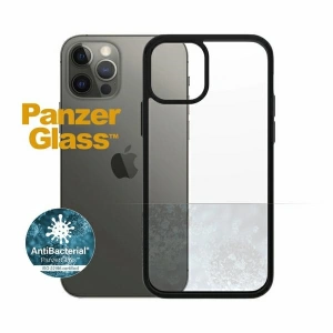 Etui PanzerGlass ClearCase Apple iPhone 12/12 Pro Antibacterial czarny/black