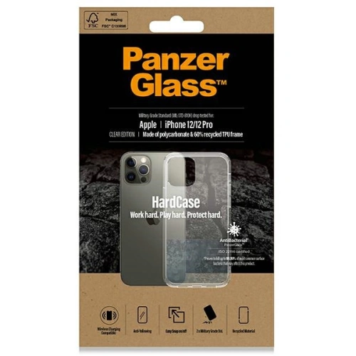 Kup Etui PanzerGlass ClearCase Apple iPhone 12/12 Pro Antibacterian de tip militar transparent 0378 - PZG69 - {ean13} - Sklep Home Screen