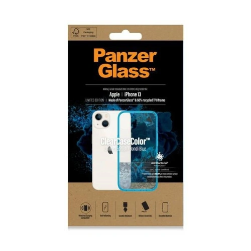 Kup Etui PanzerGlass ClearCase Apple iPhone 13 Antibakteriální vojenské kvality Bondi Blue 0331 - PZG76 - {ean13} - Sklep Home Screen