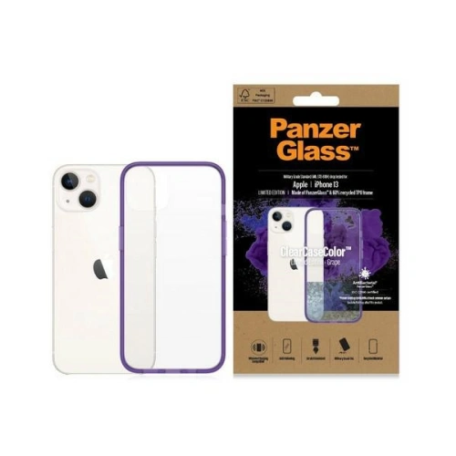 Kup Etui PanzerGlass ClearCase Apple iPhone 13 Antibacterial Military grade Grape 0332 - PZG77 - {ean13} - Sklep Home Screen