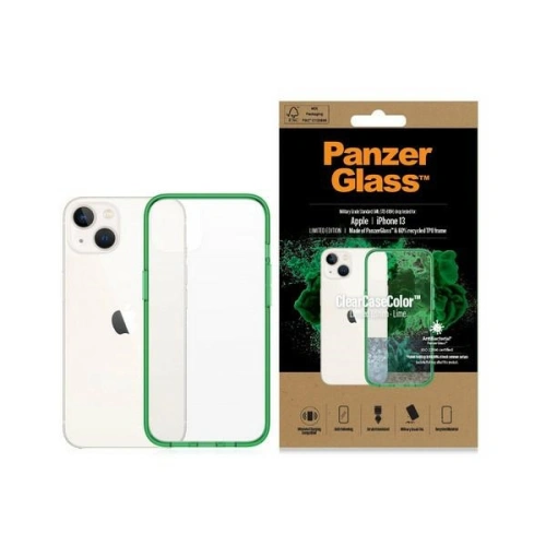 Kup Etui PanzerGlass ClearCase Apple iPhone 13 Antibacterial Grad militar Lime 0334 - PZG78 - {ean13} - Sklep Home Screen