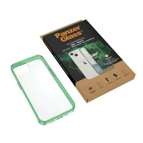 Kup Etui PanzerGlass ClearCase Apple iPhone 13 Antibacterial Grad militar Lime 0334 - PZG78 - {ean13} - Sklep Home Screen