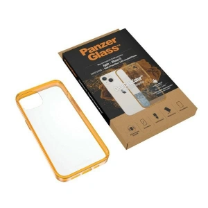 Etui PanzerGlass ClearCase Apple iPhone 13 Antibacterial Military grade Tangerine 0333