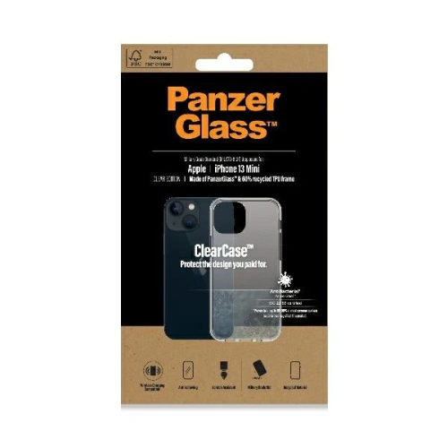 Kup Etui PanzerGlass ClearCase Apple iPhone 13 mini Antibacterian de grad militar transparent 0312 - PZG81 - {ean13} - Sklep Home Screen