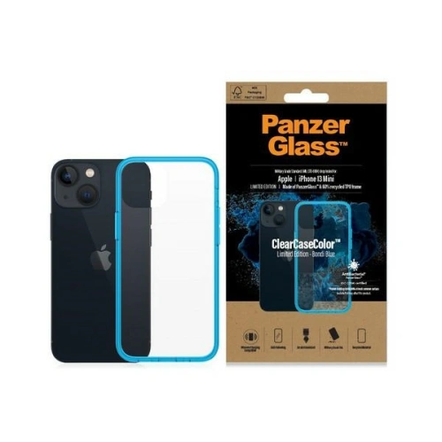 Kup Etui PanzerGlass ClearCase Apple iPhone 13 mini Antibacterian de grad militar Bondi Blue 0326 - PZG82 - {ean13} - Sklep Home Screen