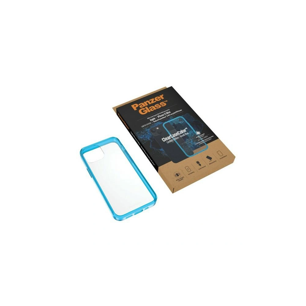 Etui PanzerGlass ClearCase Apple iPhone 13 mini Antibacterial Military grade Bondi Blue 0326