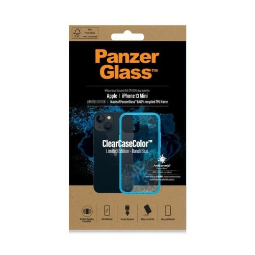 Kup Etui PanzerGlass ClearCase Apple iPhone 13 mini Antibakteriální vojenské kvality Bondi Blue 0326 - PZG82 - {ean13} - Sklep Home Screen