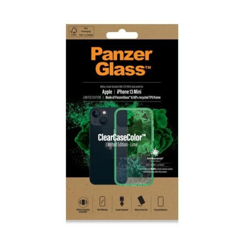 Kup Etui PanzerGlass ClearCase Apple iPhone 13 mini Antibakteriální vojenské třídy Lime 0329 - PZG84 - {ean13} - Sklep Home Screen