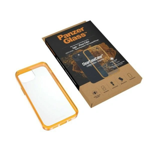 Kup PanzerGlass Apple Tasche ClearCase iPhone 13 mini Antibakteriell Militärische Qualität Tangerine 0328 - PZG86 - {ean13} - Sklep Home Screen