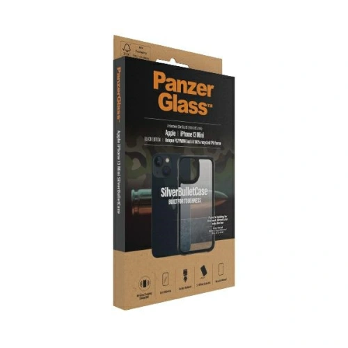 Kup Etui PanzerGlass ClearCase Apple iPhone 13 mini fekete Antibakteriális Katonai minőség SilverBullet 0318 - PZG87 - {ean13} - Sklep Home Screen