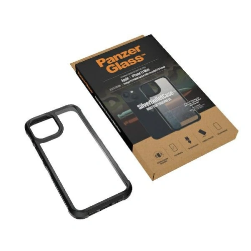 Kup Etui PanzerGlass ClearCase Apple iPhone 13 mini negru Antibacterian de grad militar SilverBullet 0318 - PZG87 - {ean13} - Sklep Home Screen