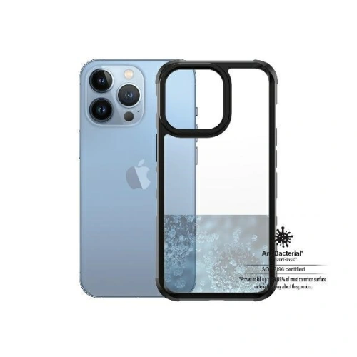 Kup Etui PanzerGlass ClearCase Apple iPhone 13 Pro black Antibacterial Military grade SilverBullet 0324 - PZG90 - {ean13} - Sklep Home Screen