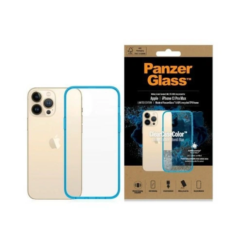 Kup PanzerGlass Apple Tasche ClearCase iPhone 13 Pro Max Antibakteriell Militärische Qualität Bondi Blau 0341 - PZG92 - {ean13} - Sklep Home Screen