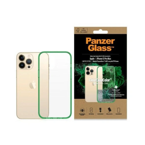 Kup Etui PanzerGlass ClearCase Apple iPhone 13 Pro Max Antibakteriální vojenské třídy Lime 0344 - PZG94 - {ean13} - Sklep Home Screen