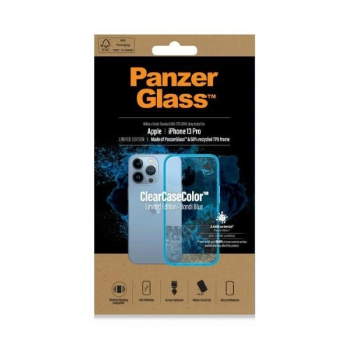 Kup PanzerGlass Apple Tasche ClearCase iPhone 13 Pro Antibakteriell Militärische Qualität Bondi Blau 0336 - PZG98 - {ean13} - Sklep Home Screen