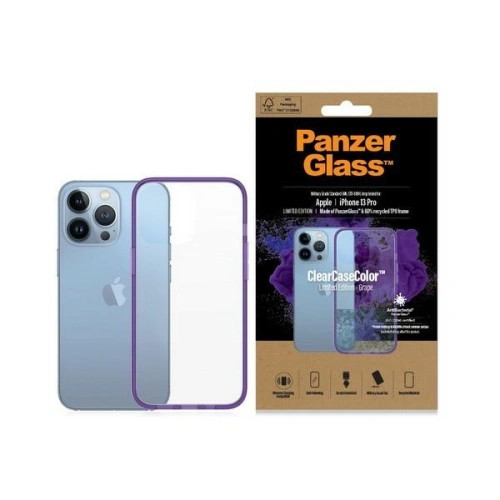 Kup Etui PanzerGlass ClearCase Apple iPhone 13 Pro Antibacterian de grad militar Grape 0337 - PZG99 - {ean13} - Sklep Home Screen