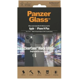 Etui PanzerGlass ClearCase Apple iPhone 14 Plus / 15 Plus Antibacterial czarny/black 0407