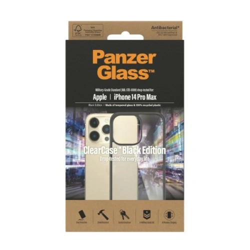 Kup Etui PanzerGlass ClearCase Apple iPhone 14 Pro Max Antibakteriální černý/black 0408 - PZG104 - {ean13} - Sklep Home Screen