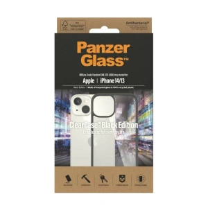 Etui PanzerGlass ClearCase Apple iPhone 14/13 Antibacterial czarny/black 0405