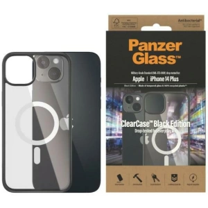 Etui PanzerGlass ClearCase MagSafe Apple iPhone 14 Plus / 15 Plus Antibacterial czarny/black 0415