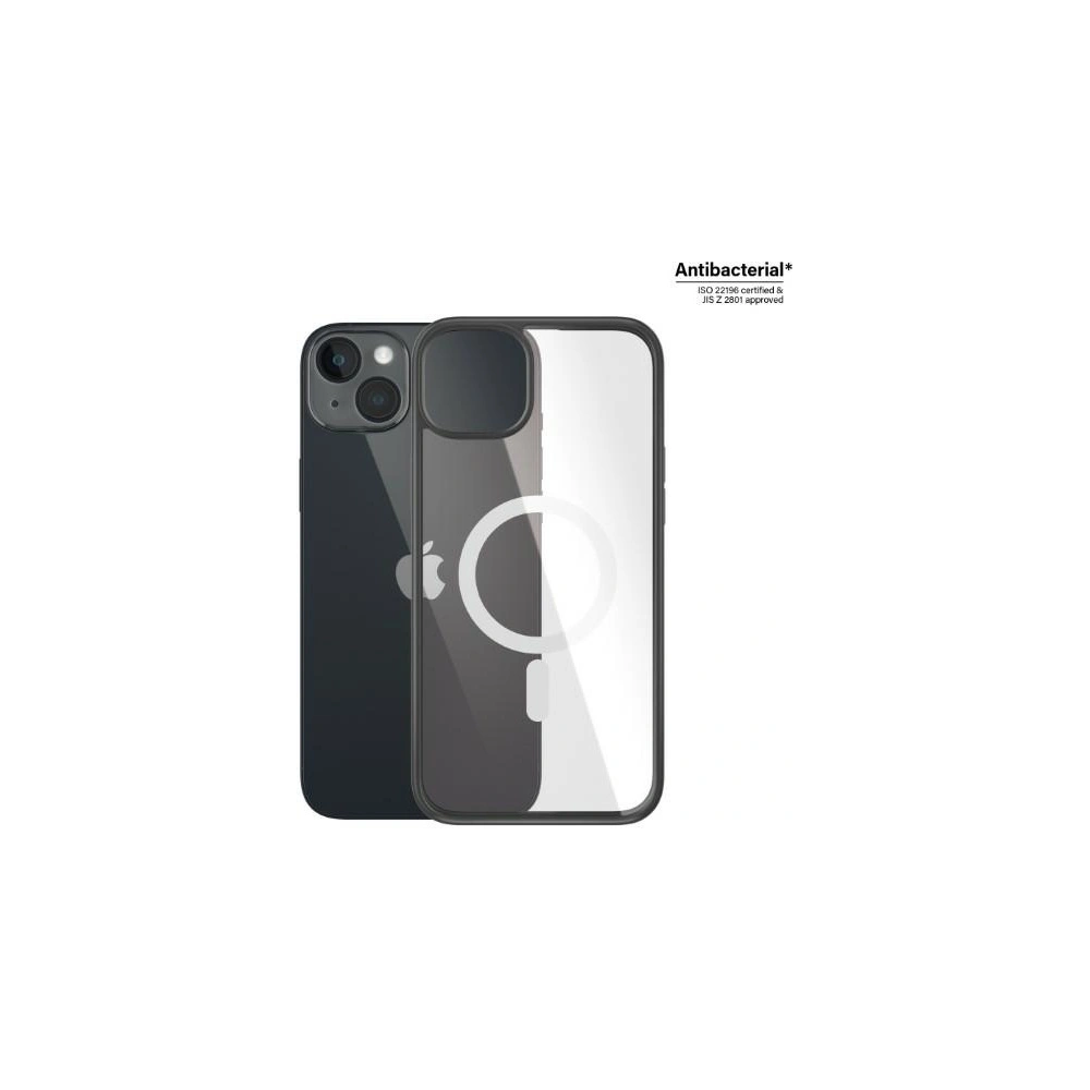 Etui PanzerGlass ClearCase MagSafe Apple iPhone 14 Plus / 15 Plus Antibacterial czarny/black 0415