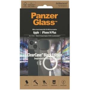 Etui PanzerGlass ClearCase MagSafe Apple iPhone 14 Plus / 15 Plus Antibacterial czarny/black 0415