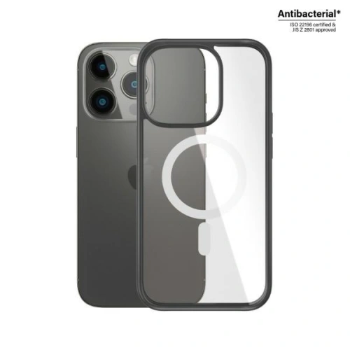 Kup Etui PanzerGlass ClearCase MagSafe Apple iPhone 14 Pro Antibacterial negru/black 0414 - PZG112 - {ean13} - Sklep Home Screen
