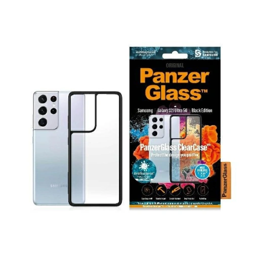 Kup PanzerGlass Samsung Tasche ClearCase Galaxy S21 Ultra schwarz/schwarz - PZG125 - {ean13} - Sklep Home Screen