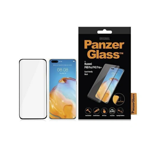 Kup PanzerGlass Tempered Glass Curved Super+ Huawei P40 Pro/P40 Pro+ Plus Case Friendly Finger Print schwarz/schwarz - PZG130 - {ean13} - Sklep Home Screen