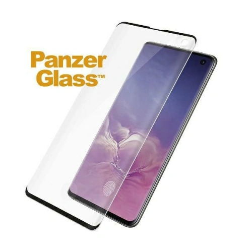 Kup PanzerGlass Samsung Tempered Glass Curved Super+ Galaxy S10 Case Friendly Finger Print schwarz/schwarz - PZG134 - {ean13} - Sklep Home Screen