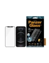 PanzerGlass Apple Gehärtetes Glas E2E Anti-Glare iPhone 12/12 Pro Case Friendly AntiBacterial Microfracture schwarz/schwarz